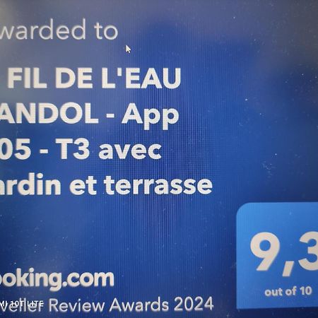 O Fil De L'Eau Bandol - App A05 - T3 Avec Jardin Et Terrasse 아파트 외부 사진