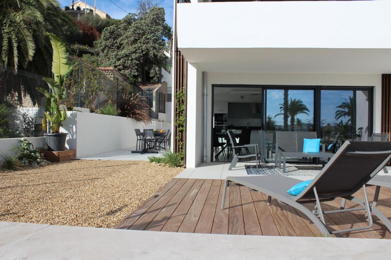 O Fil De L'Eau Bandol - App A05 - T3 Avec Jardin Et Terrasse 아파트 외부 사진