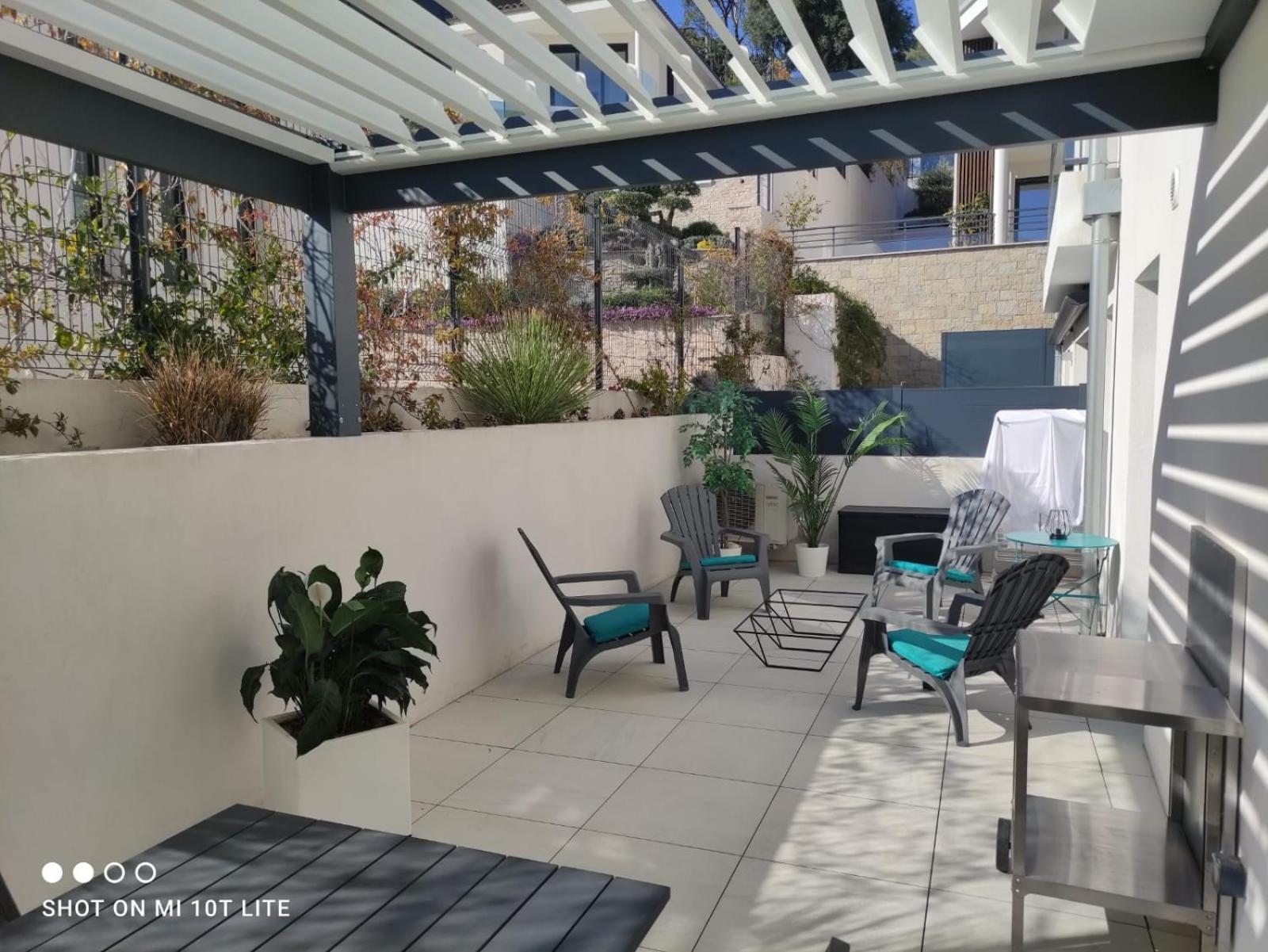 O Fil De L'Eau Bandol - App A05 - T3 Avec Jardin Et Terrasse 아파트 외부 사진